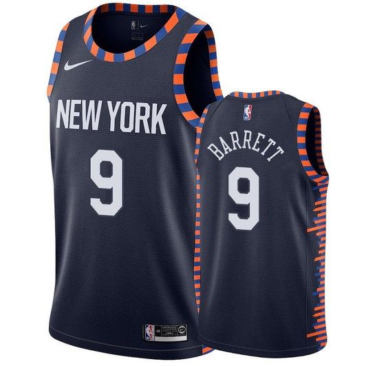 New York Knicks R.J. Barrett Men'S 2019-20 City Jersey