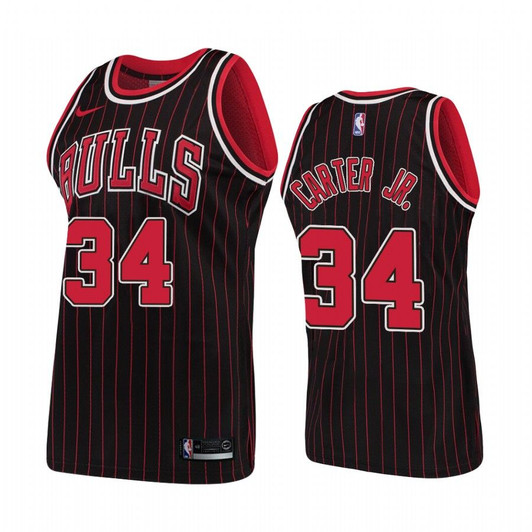 Chicago Bulls #34 Wendell Carter Jr. Hardwood Classics Black Jersey