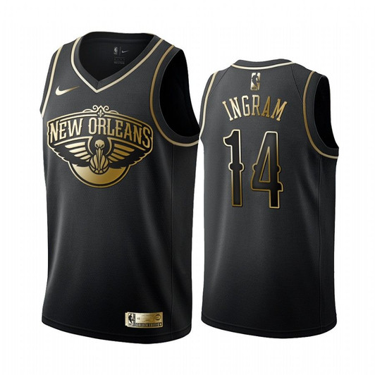 Brandon Ingram New Orleans Pelicans Golden Edition Men'S Jersey - Black