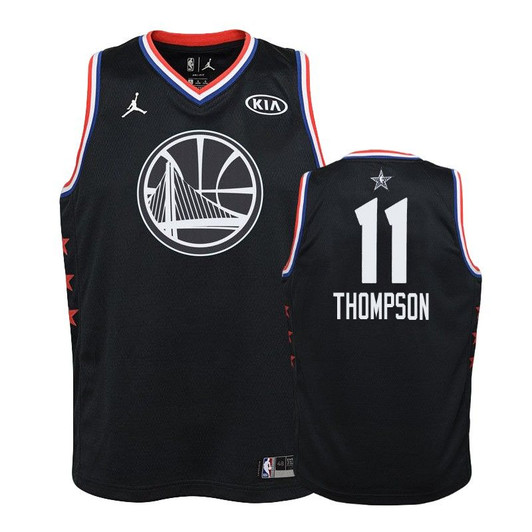 Youth Golden State Warriors #11 Klay Thompson 2019 All-Star Jersey - Black