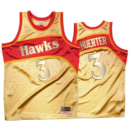 Kevin Huerter #3 Atlanta Hawks Gold Classic Once More Jersey
