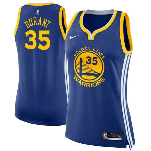 Kevin Durant Golden State Warriors Womens Jersey Royal Icon Edition 2019