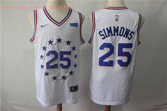 Philadelphia 76Ers Ben Simmons #25 2020 Nba New Arrival White Jersey