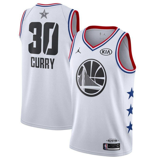 Stephen Curry Golden State Warriors Jordan Brand 2019 Nba All-Star Game Finished Swingman Jersey White 2019