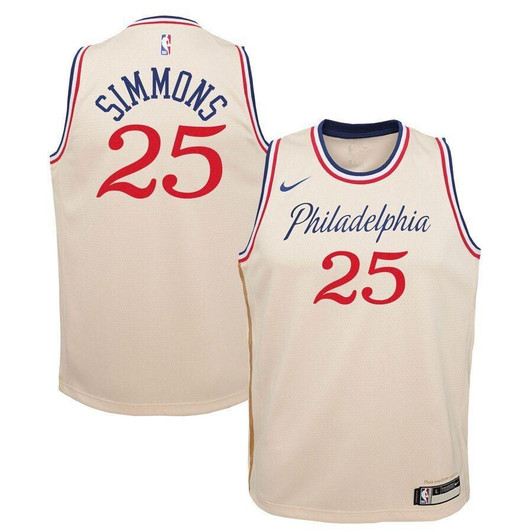 Ben Simmons Philadelphia 76Ers Swingman Jersey Cream City Edition