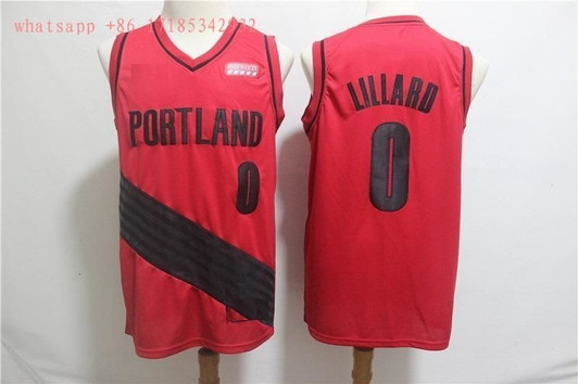 Portland Trail Blazers Damian Lillard #0 2020 Nba New Arrival Red Jersey