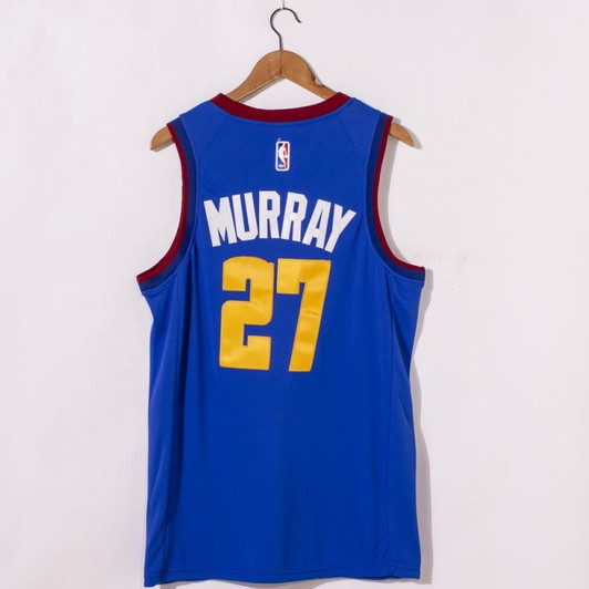 Denver Nuggets Jamal Murray #27 Nba 2020 City Edition Blue Jersey