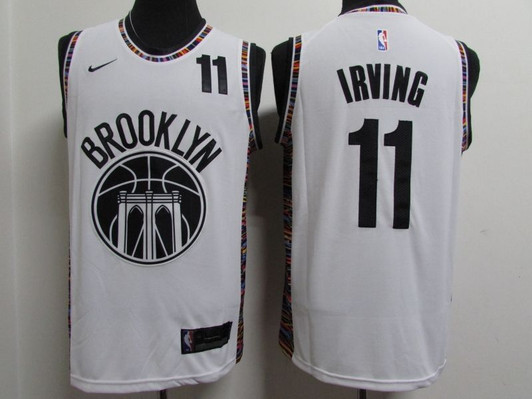Brooklyn Nets Kyrie Irving #11 2020 Nba New Arrival White Jersey