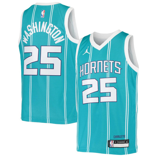 Pj Washington Jr. Charlotte Hornets Nike  2020/21 Swingman Player Jersey – Icon Edition – Teal