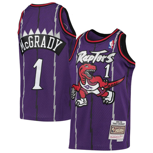 Tracy Mcgrady Toronto Raptors Mitchell & Ness  1998-99 Hardwood Classics Swingman Throwback Jersey - Purple