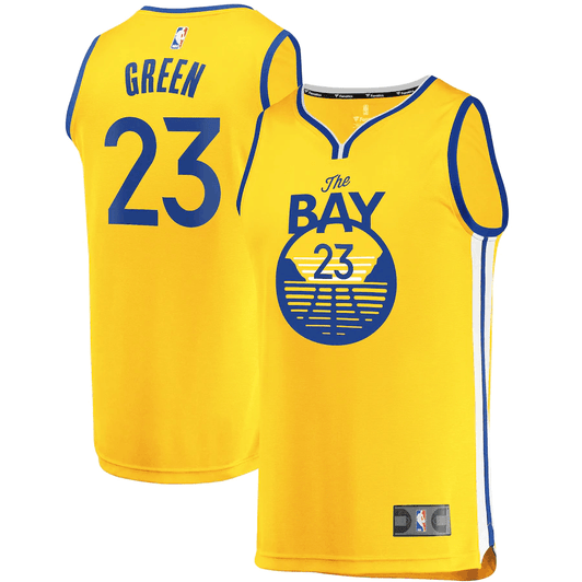 Draymond Green Golden State Warriors Fanatics Branded Fast Break Team Replica Gold Statement Edition 3D Jersey