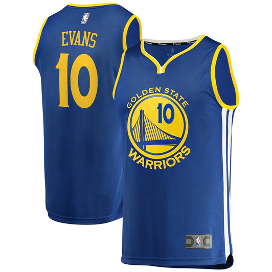 Jacob Evans Golden State Warriors Fanatics Branded Fast Break Replica Icon Edition Royal 3D Jersey
