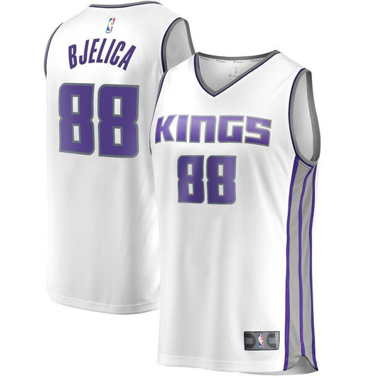 Nemanja Bjelica Sacramento Kings Fanatics Branded Fast Break Player Replica Association Edition White 3D Jersey