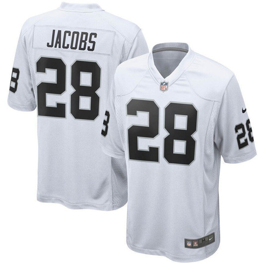 Josh Jacobs Las Vegas Raiders Game White 3D Jersey