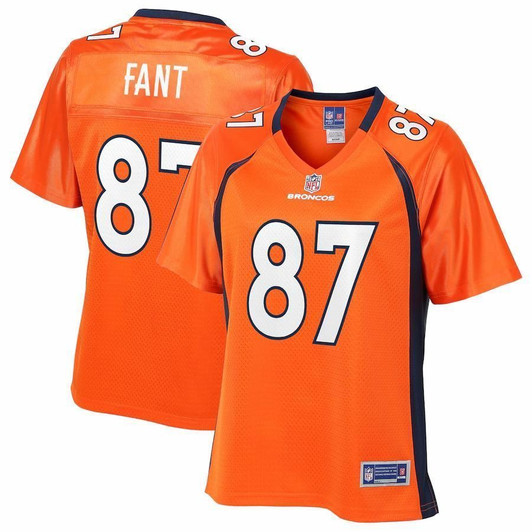 Noah Fant Denver Broncos Nfl Pro Line Woteam Player Orange 3D Jersey