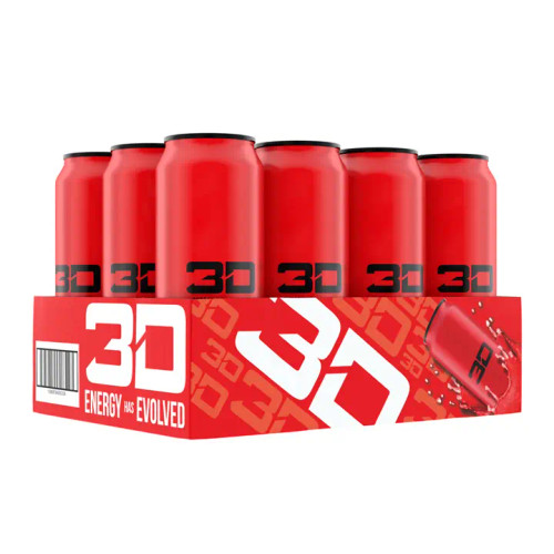 3D Energy Drink 12x473ml Silver (Strawberry Lemonade)