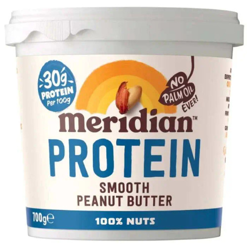 Meridian MER037 Protein Peanut Butter Smooth (Palm Oil Free) 700g Peanut Butter