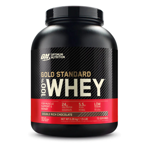 Optimum Nutrition OPT175 Gold Standard 100% Whey 2.26kg Double Rich Chocolate