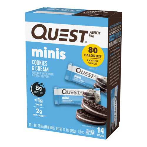 Quest Nutrition QUE043 Mini Protein Bar 8x32g Cookies & Cream