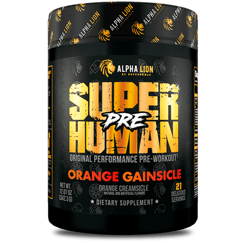 Alpha Lion LIO006 SuperHuman Pre Workout 342.3g Orange Gainsicle