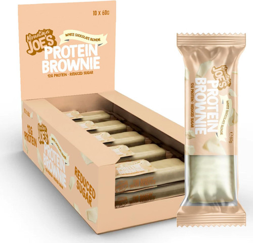 Mountain Joe's MOU013 Protein Brownie 10x60g White Chocolate Blondie