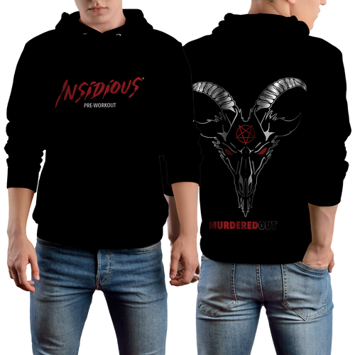 Murdered Out MUR007 Insidious Hoodie L Black