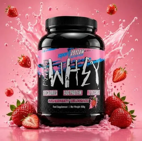 Sport Asylum Psycho Whey 908g Strawberry Milkshake