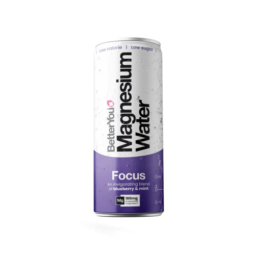 BetterYou BET003 Magnesium Water Focus 12x250ml Blueberry & Mint