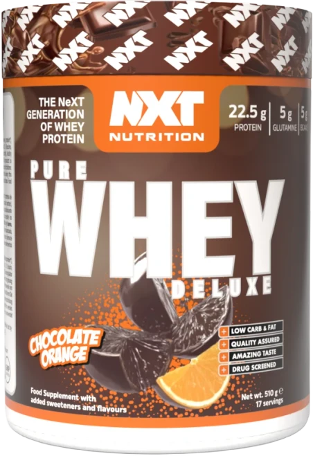 NXT Nutrition Pure Whey Deluxe 510g Chocolate Orange