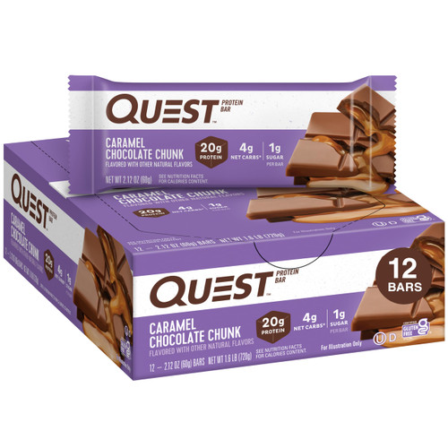 Quest Nutrition Bar 12x60g Caramel Chocolate Chunk