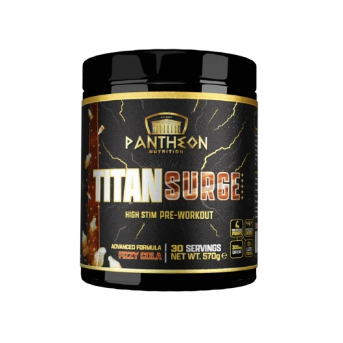 Pantheon Nutrition Titan Surge High Stim 570g Fizzy Cola