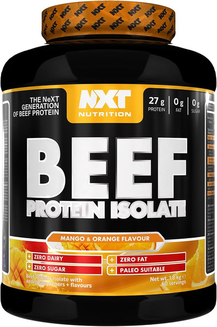 NXT Nutrition Beef Protein Isolate 1.8kg Mango & Orange