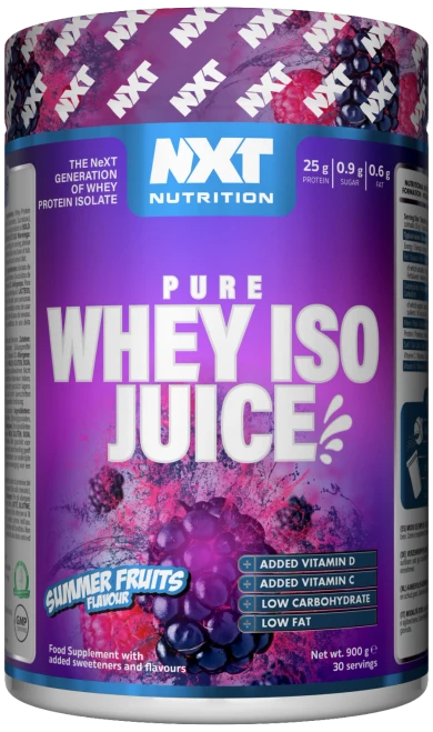 NXT Nutrition Pure Whey ISO Juice 900g Summer Fruits