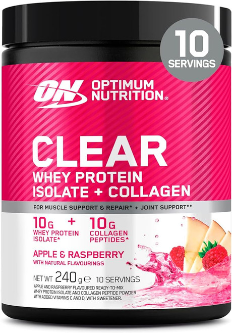 Optimum Nutrition Clear + Collagen 240g Apple & Raspberry