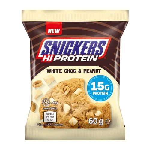Snickers Hi Protein Cookie 60g White Choc & Peanut