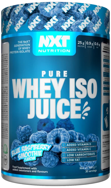NXT Nutrition Pure Whey ISO Juice 900g Blue Raspberry Smoothie