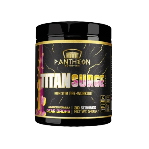 Pantheon Nutrition Titan Surge High Stim 540g Jelly Cherries