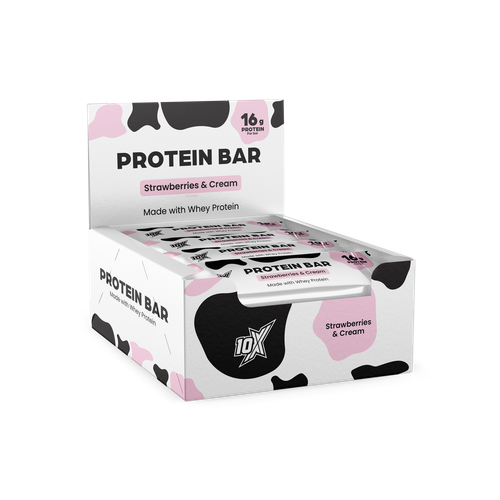 10X Athletic 10X Protein Bar 12x 55g Strawberries & Cream