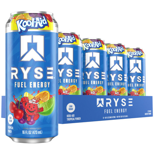 RYSE Fuel Energy 12x473ml Kool-Aid Tropical Punch
