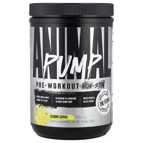 Animal Pump Non Stim 442g Lemon Surge