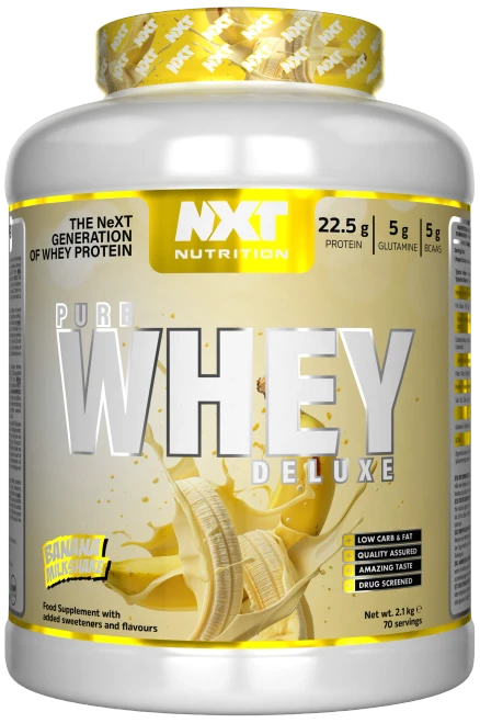 NXT Nutrition Pure Whey Deluxe 2.1kg Banana Milkshake