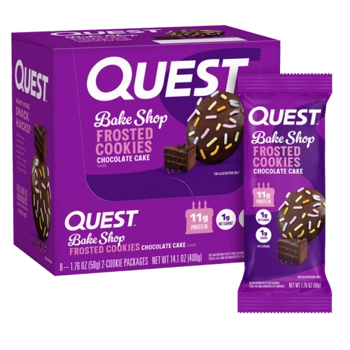 Quest Nutrition Bakeshop Frosted Cookie 8x25g Chocolate Cake