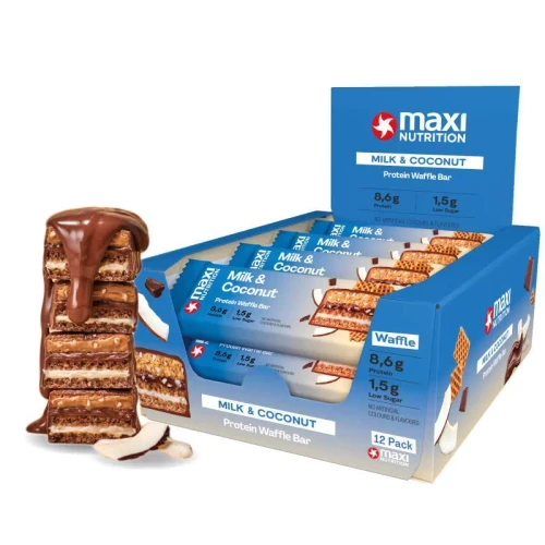 MaxiNutrition Protein Waffle Bar 12x40g Milk & Coconut