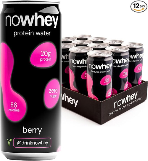 NoWhey Flavoured Protein Water 12x330ml Berry