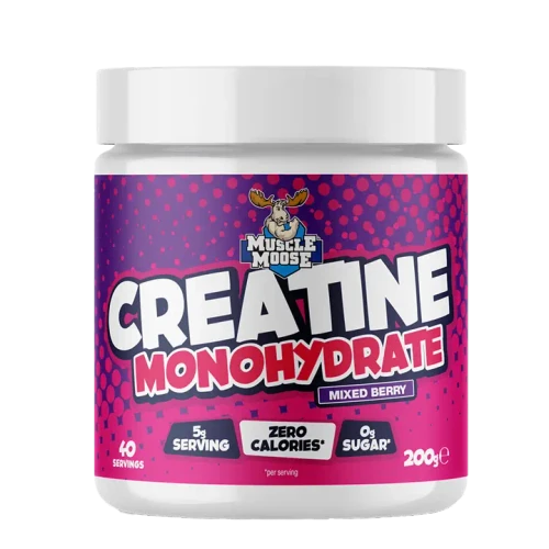 Muscle Moose Creatine Monohydrate (Flavoured) 200g Mixed Berry