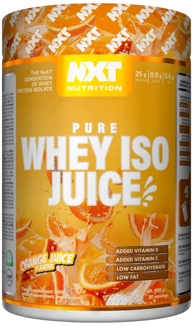 NXT Nutrition Pure Whey ISO Juice 900g Orange Juice