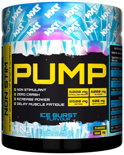 NXT Nutrition TNT Nuclear PUMP (Stim-Free) 500g Ice Burst