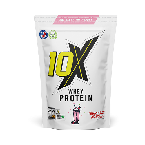 10x Athletic Whey Protein 700g Strawberry Milkshake