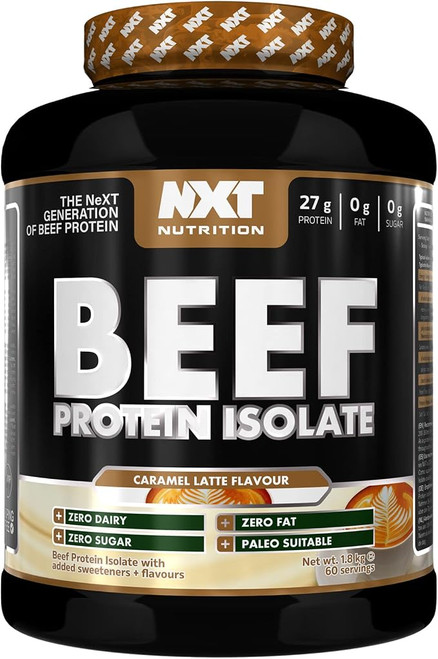 NXT Nutrition Beef Protein Isolate 1.8kg Caramel Latte