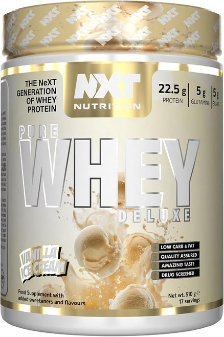 NXT Nutrition Pure Whey Deluxe 510g Vanilla Ice Cream